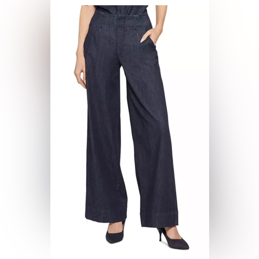 NYDJ Dark Wash Wide Leg Jeans